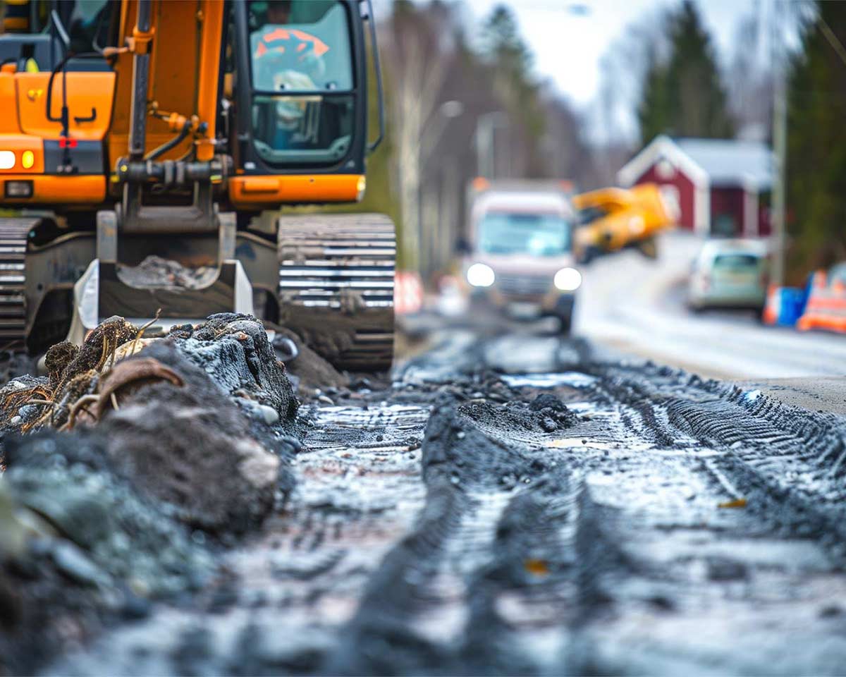 Marktjänster och vägarbeten, bygga vägar